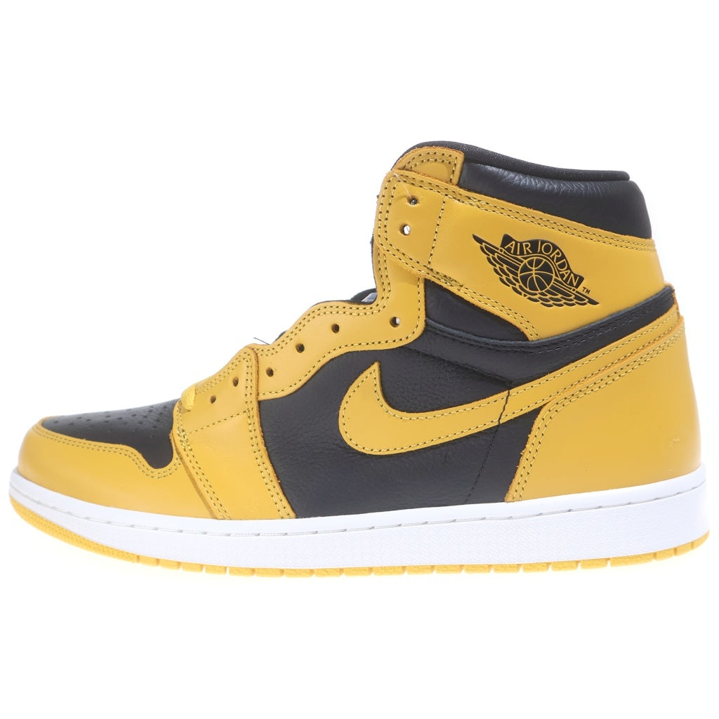 NIKE(ナイキ) AIR JORDAN1 RETRO HIGH OG POLLEN エアジョーダン1 パラン ハイカットスニーカー イエロー/ブラック 555088-701 US12/30cm