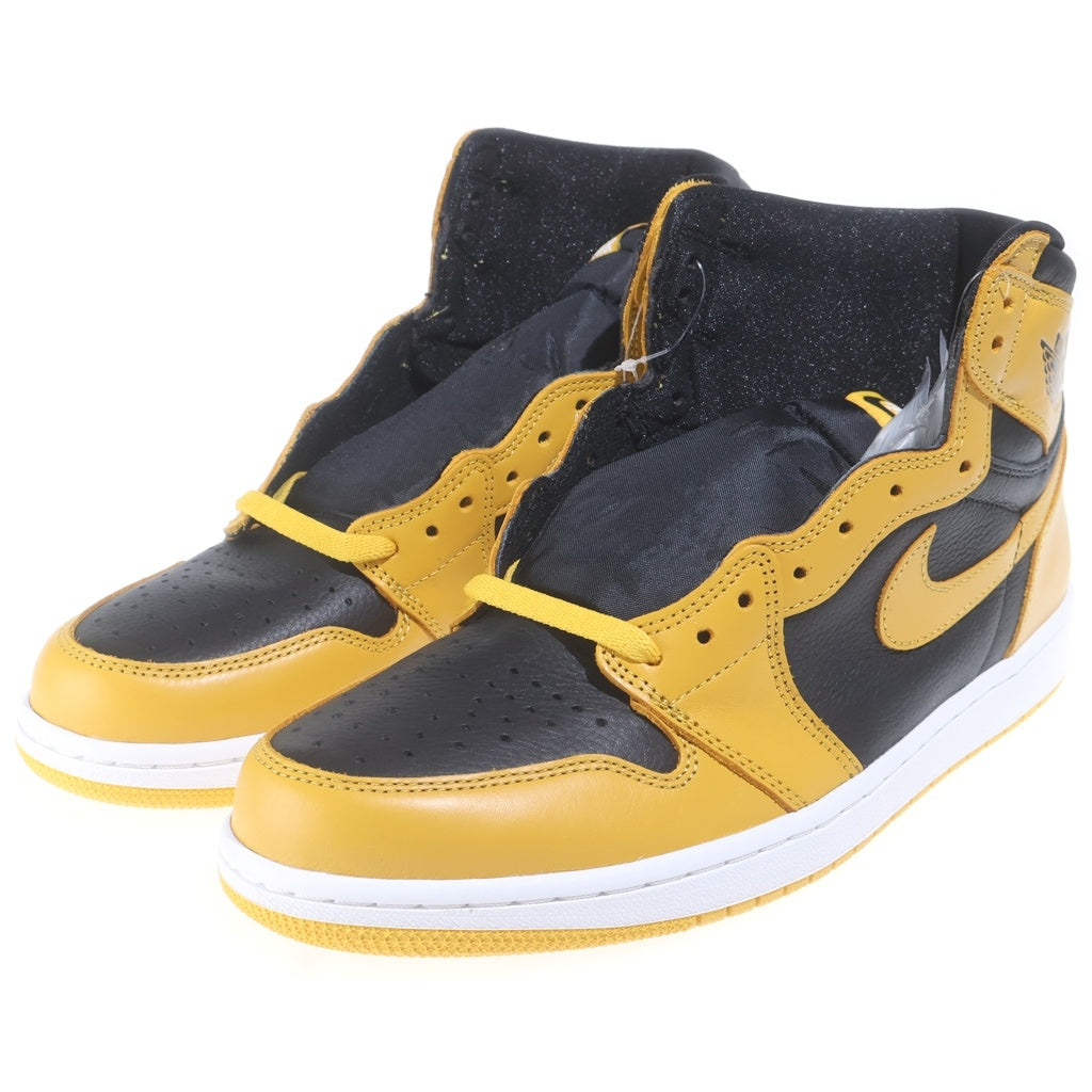 NIKE(ナイキ) AIR JORDAN1 RETRO HIGH OG POLLEN エアジョーダン1 パラン ハイカットスニーカー イエロー/ブラック 555088-701 US12/30cm
