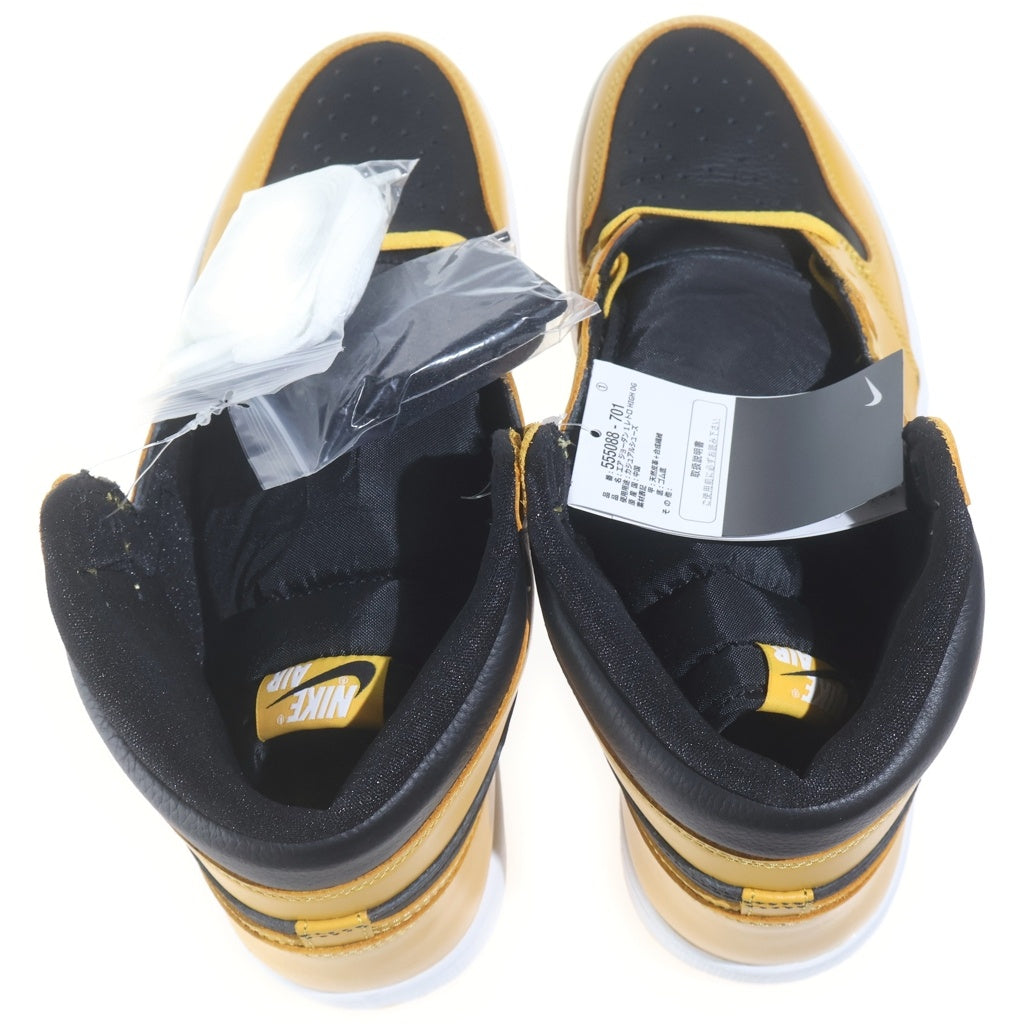 NIKE(ナイキ) AIR JORDAN1 RETRO HIGH OG POLLEN エアジョーダン1 パラン ハイカットスニーカー イエロー/ブラック 555088-701 US12/30cm