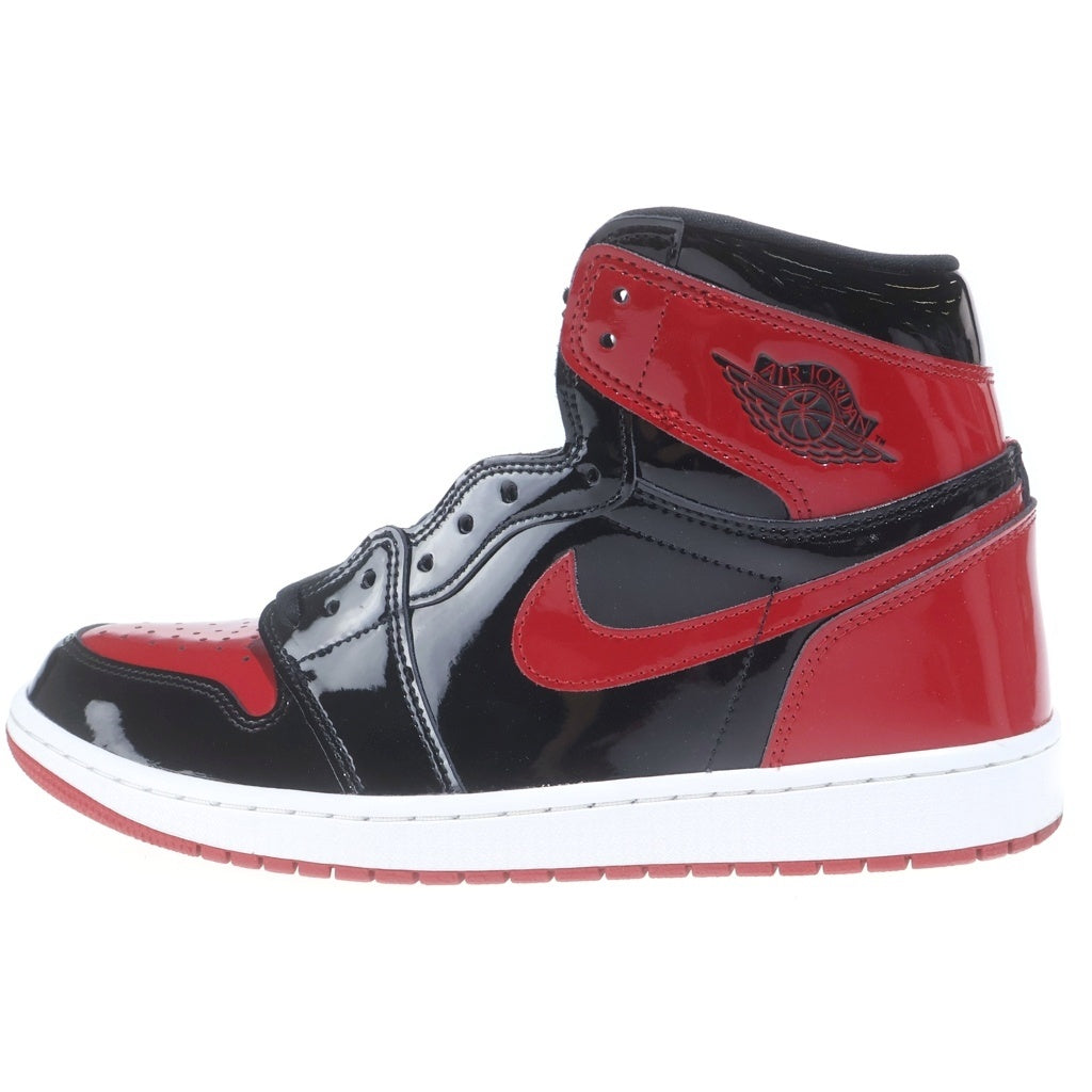 NIKE(ナイキ) AIR JORDAN 1 RETRO HIGH OG PATENT BRED 555088-063 エアジョーダン1 レトロ パテント ブレッド ハイカットスニーカー ブラック/レッド US12/30cm