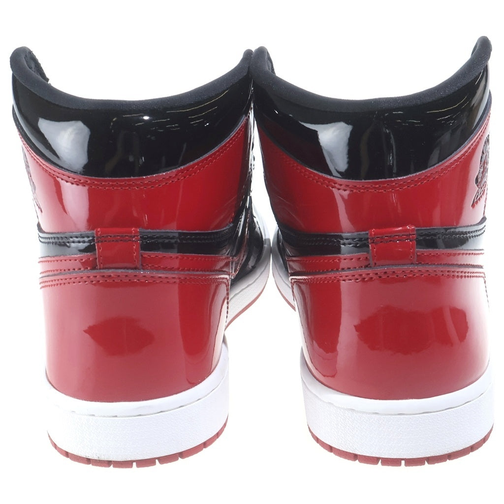 NIKE(ナイキ) AIR JORDAN 1 RETRO HIGH OG PATENT BRED 555088-063 エアジョーダン1 レトロ パテント ブレッド ハイカットスニーカー ブラック/レッド US12/30cm