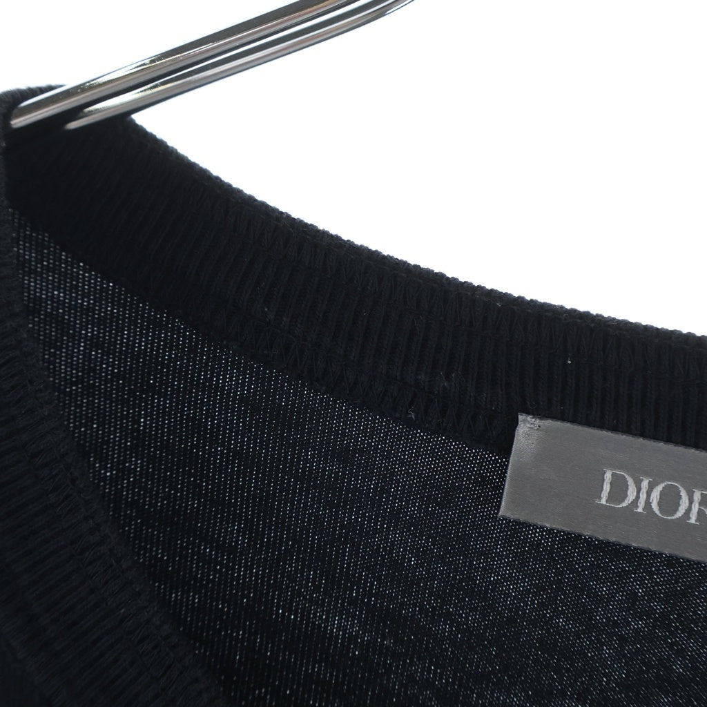 DIOR(ディオール) ×Stone Island Cotton Jersey T-shirt ストーンアイランド コットンジャージー 半袖Tシャツカットソー ブラック 493J638B0554