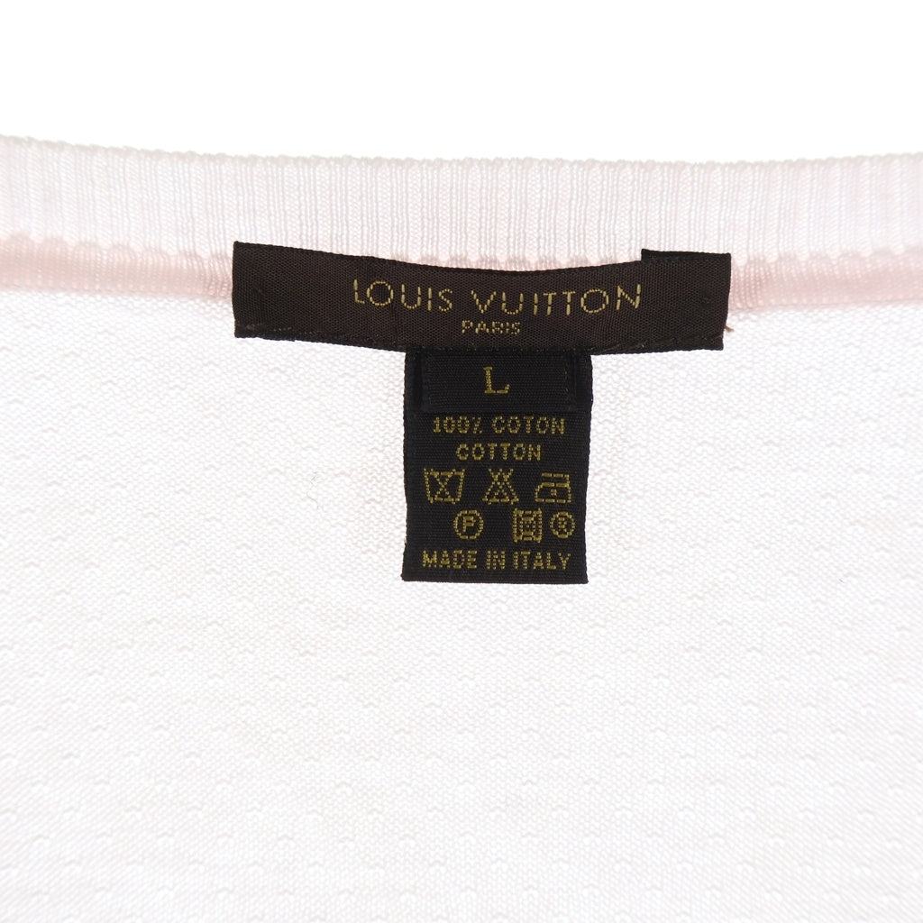 LOUIS VUITTON(ルイヴィトン) LVロゴ モノグラム コットン 半袖Tシャツカットソー ピンク - レディース