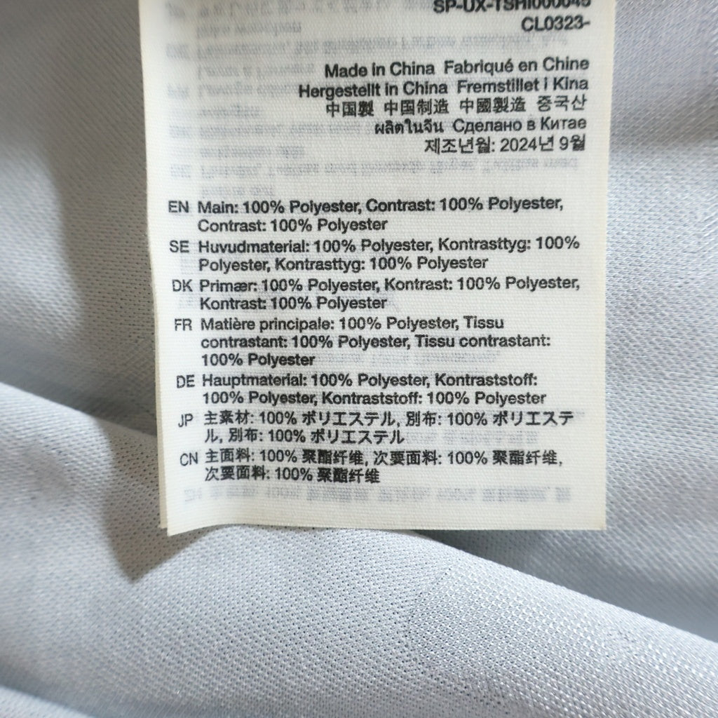Acne Studios(アクネ ストゥディオズ) 24SS ロゴ刺繍 メッシュパネル 半袖Tシャツカットソー ブラック SP-UX-TSHI000045