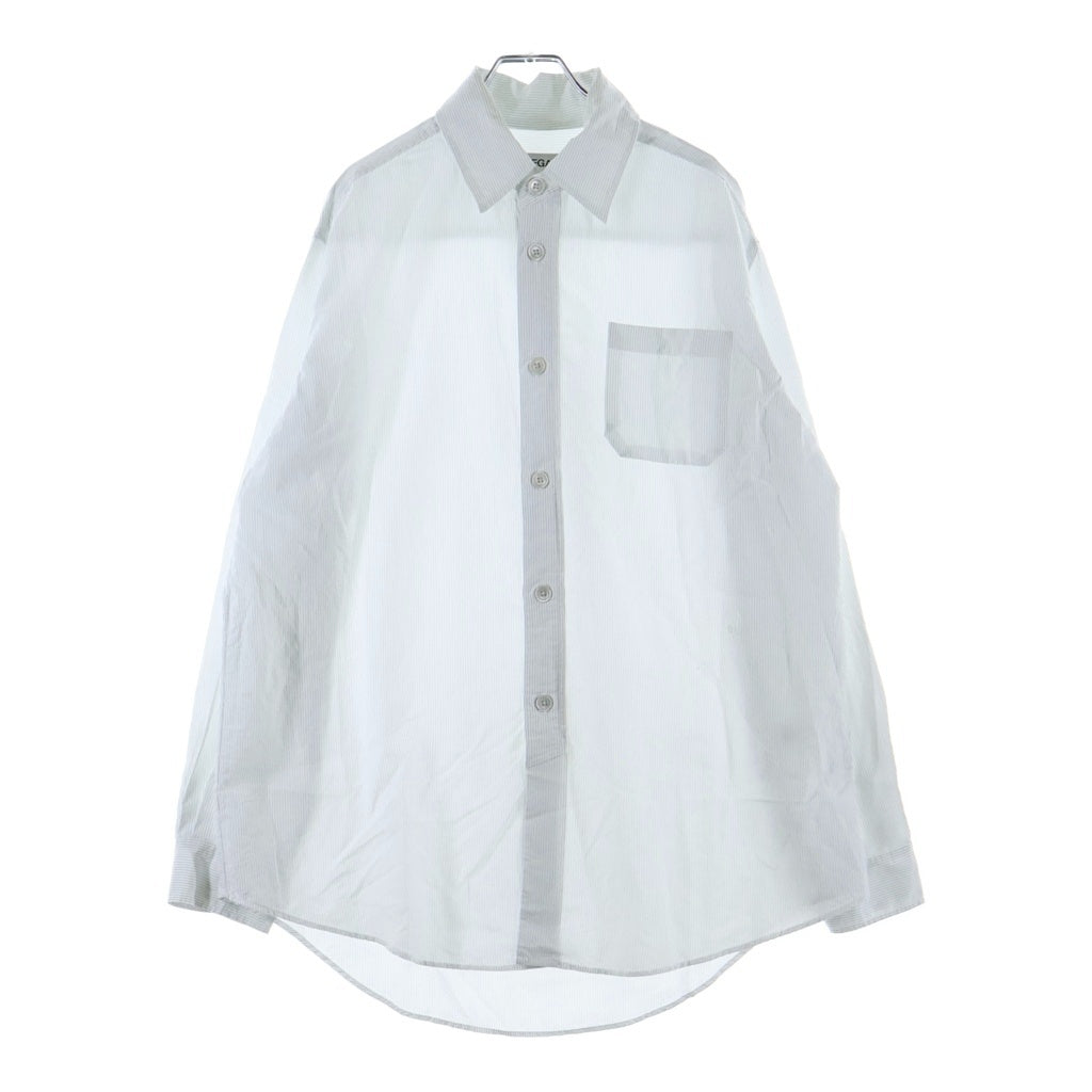 OUR LEGACY(アワーレガシー) VAST SHIRT ストライプ 長袖シャツカットソー ホワイト M2262VML
