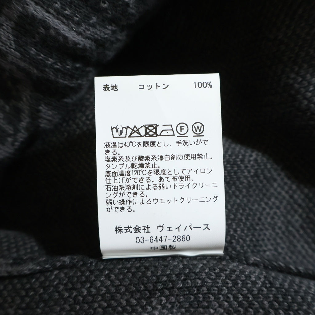 JUN / NAKAYAMA(ジュンナカヤマ) 26SS PAISLEY KNIT HOODIE ペイズリー ジャカード ニットジップアップフーディー パーカーブラウン JN-SS26-001