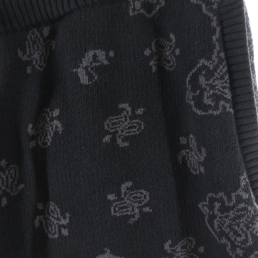 JUN / NAKAYAMA(ジュンナカヤマ) 26SS PAISLEY KNIT SHORTS ペイズリー ジャカード ニットショーツ ハーフパンツ ブラック JN-SS26-002