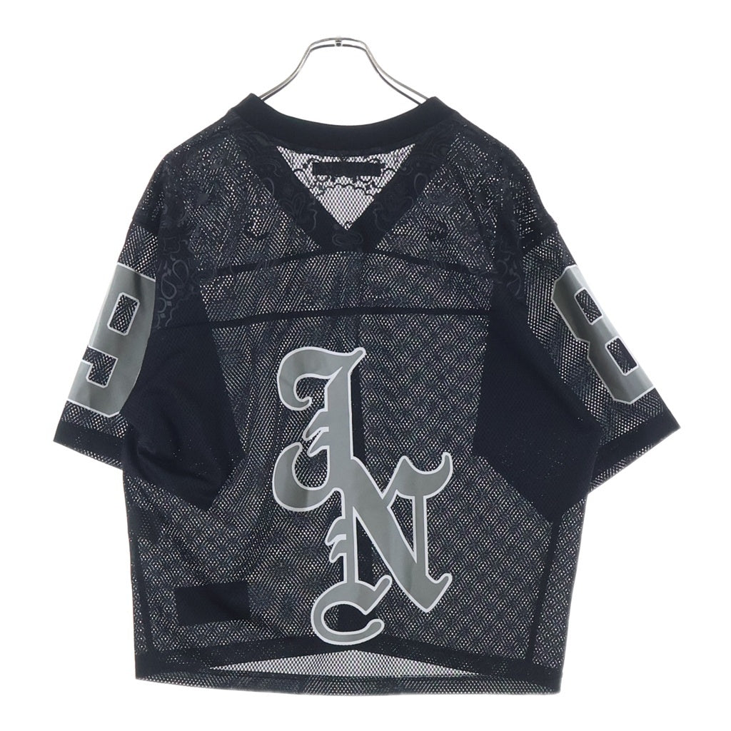 JUN / NAKAYAMA(ジュンナカヤマ) 26SS JN MESH SHIRTS ペイズリー メッシュ半袖Tシャツカットソー ブラック JN-SS26-010