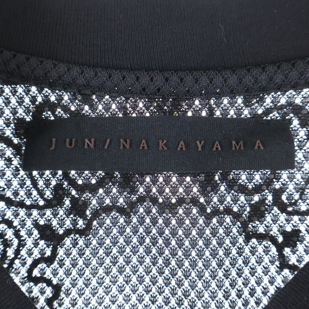 JUN / NAKAYAMA(ジュンナカヤマ) 26SS JN MESH SHIRTS ペイズリー メッシュ半袖Tシャツカットソー ブラック JN-SS26-010