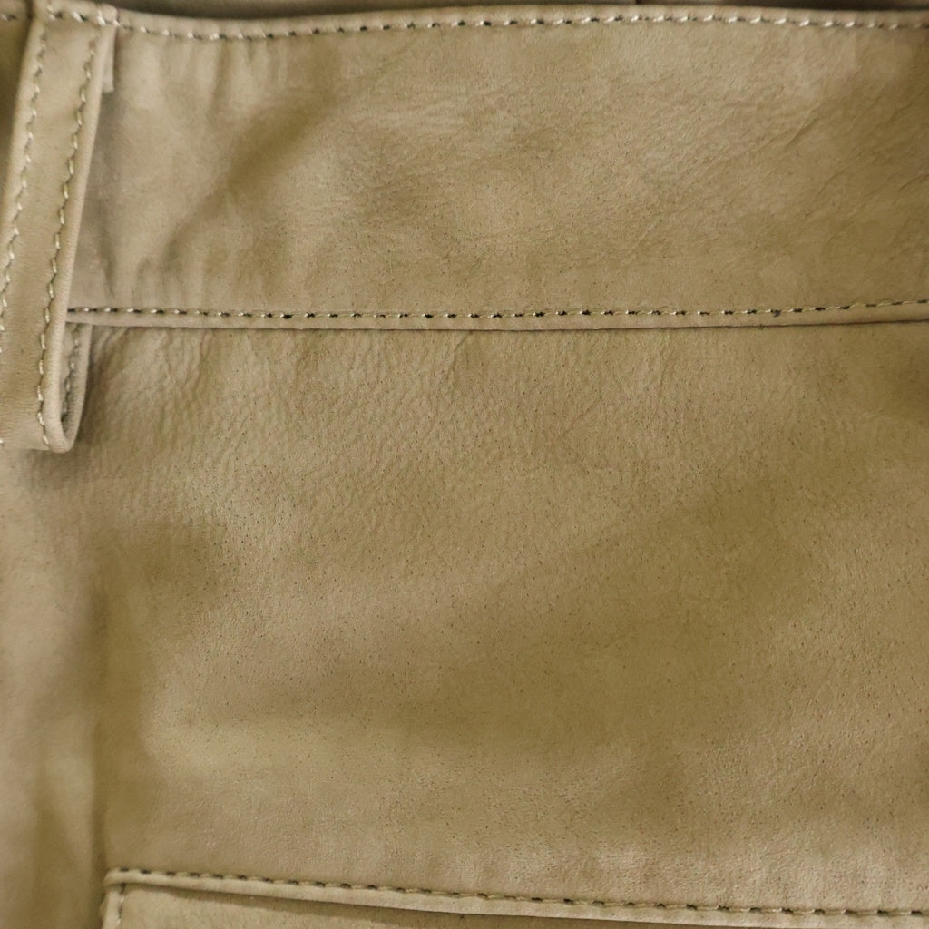entire studios(エンタイア スタジオ) SUEDE WIDE PANTS スウェード レザー ワイドパンツ ベージュ ES2668 PO0165