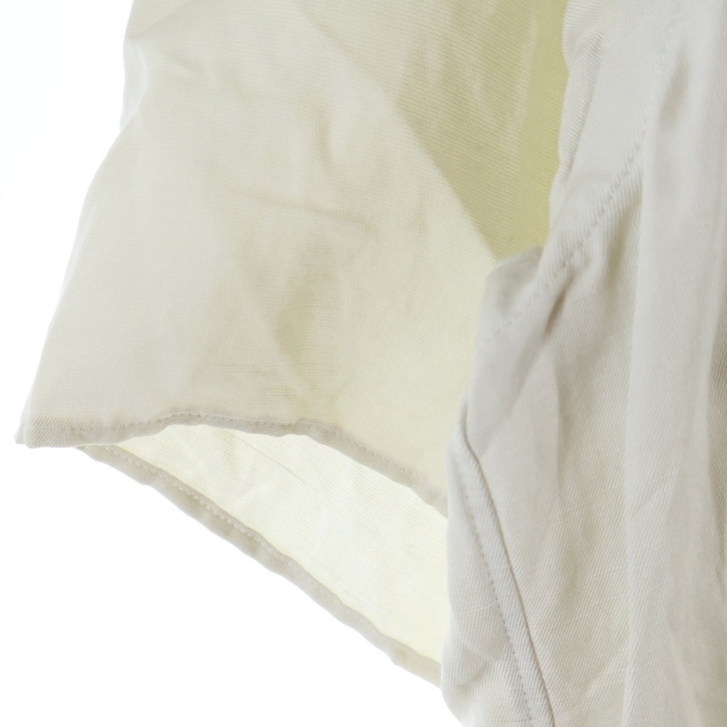 A.PRESSE(アプレッセ) Silk Linen Open Collar S/S Shirt シルク リネン オープンカラー半袖シャツ アイボリー 25SAP-02-06H