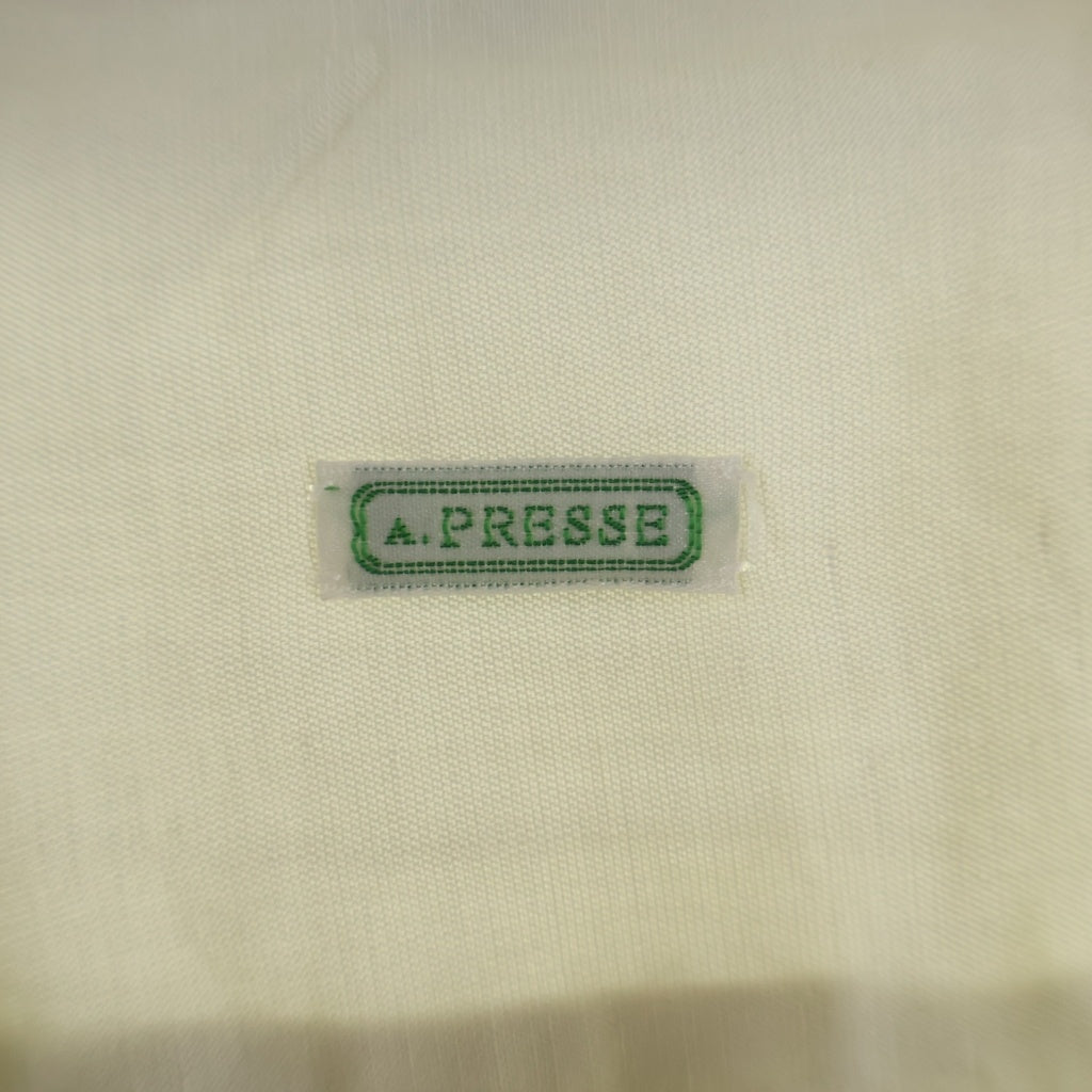 A.PRESSE(アプレッセ) Silk Linen Open Collar S/S Shirt シルク リネン オープンカラー半袖シャツ アイボリー 25SAP-02-06H