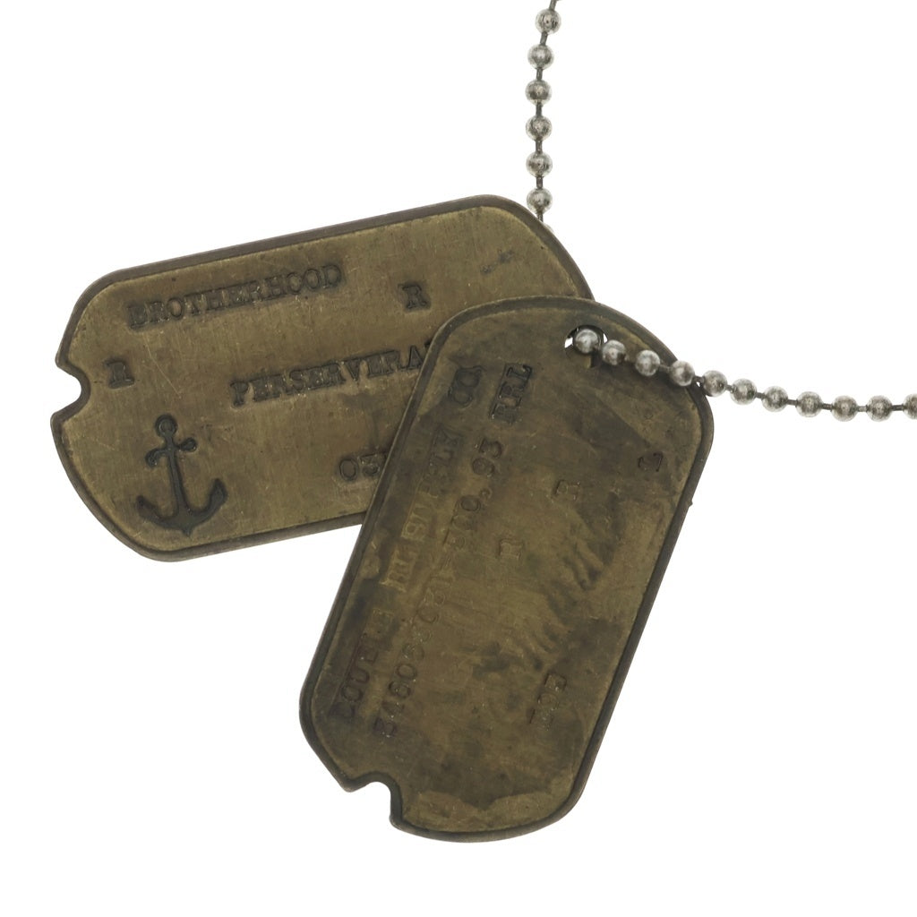 RRL(ダブルアールエル) WW2 MODIFIED DOGTAG ドックタグ ネックレス ゴールド