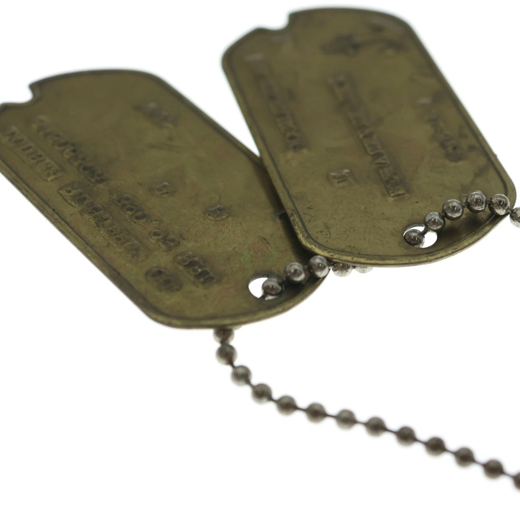 RRL(ダブルアールエル) WW2 MODIFIED DOGTAG ドックタグ ネックレス ゴールド