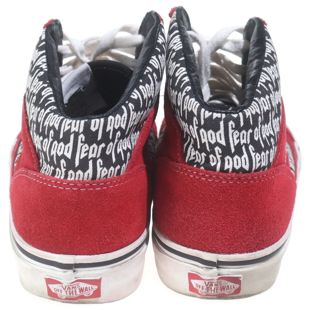 VANS(ヴァンズ) ×FEAR OF GOD MOUNTAIN EDITION ×フィアオブゴッド マウンテンエディション ミドルカットスニーカー 721454 US9/27.0cm レッド