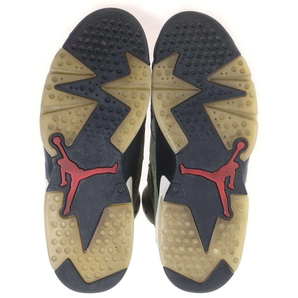 NIKE(ナイキ) ×TRAVIS SCOTT AIR JORDAN 6 RETRO SP CN1084-200 トラヴィス スコット エアジョーダン6 ハイカットスニーカー US9/27.0cm カーキ
