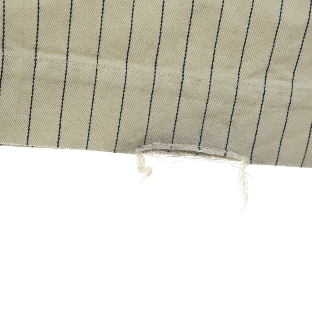 BOWWOW(バウワウ) COLA STRIPE TROUSERS ストライプパンツ ホワイト