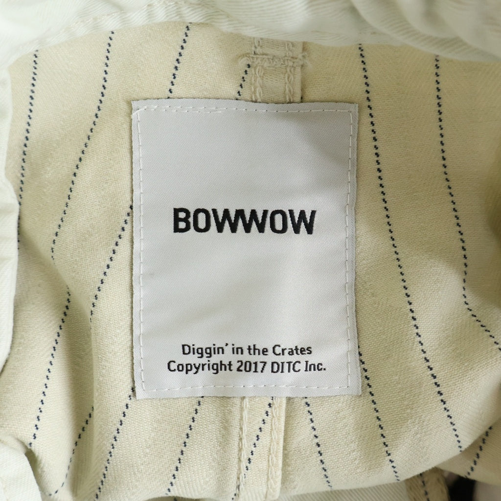 BOWWOW(バウワウ) COLA STRIPE TROUSERS ストライプパンツ ホワイト