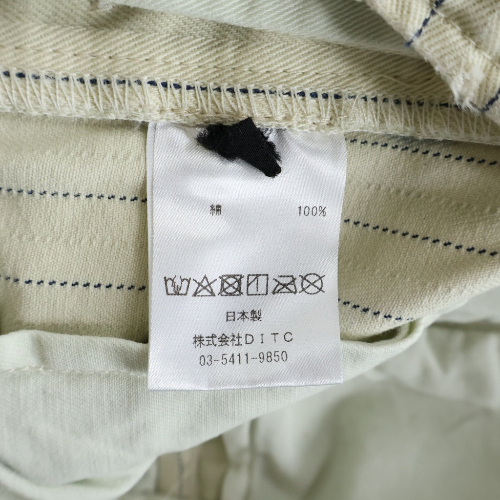 BOWWOW(バウワウ) COLA STRIPE TROUSERS ストライプパンツ ホワイト