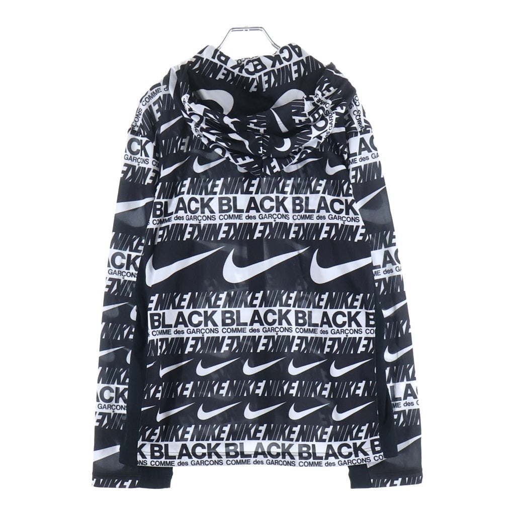 BLACK COMME des GARCONS(ブラックコムデギャルソン) 19AW ×NIKE LOGO ZIP PARKA ×ナイキ ロゴジップパーカー ブラック 1D-T107