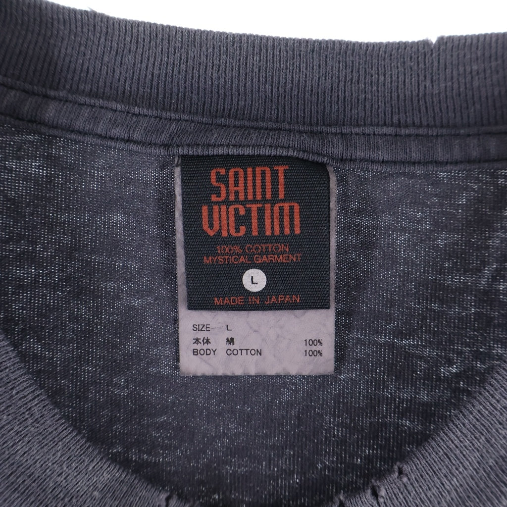 SAINT MICHAEL(セントマイケル) 24SS EVANGELION EV SS TEE 新世紀 エヴァンゲリオン Tシャツ ブラック SM-YS8-0000-C24