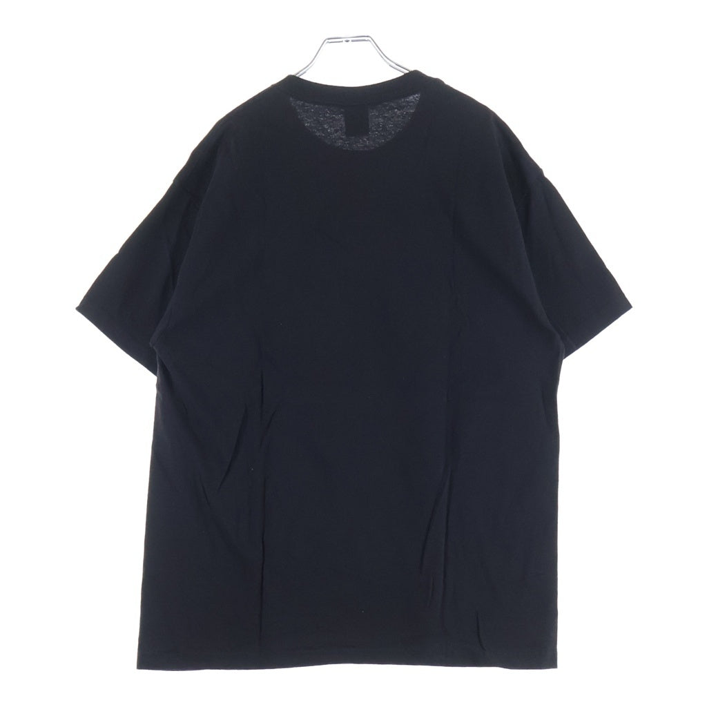 GEEKSRULE(ギークスルール) ×PERFECT BLUE パーフェクトブルー シルクスクリーンプリント クルーネックプルオーバー 半袖Tシャツカットソー ブラック