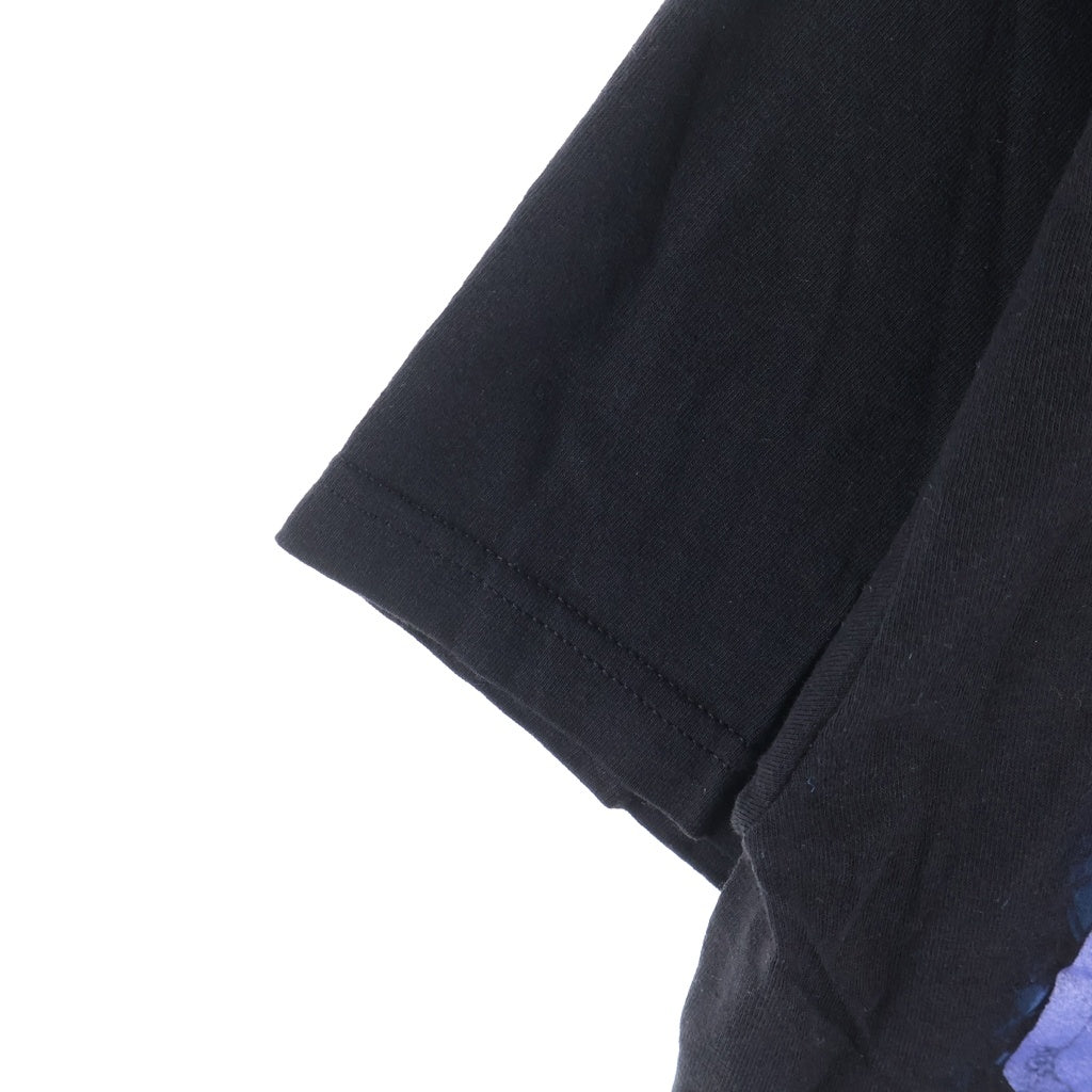 GEEKSRULE(ギークスルール) ×PERFECT BLUE パーフェクトブルー シルクスクリーンプリント クルーネックプルオーバー 半袖Tシャツカットソー ブラック