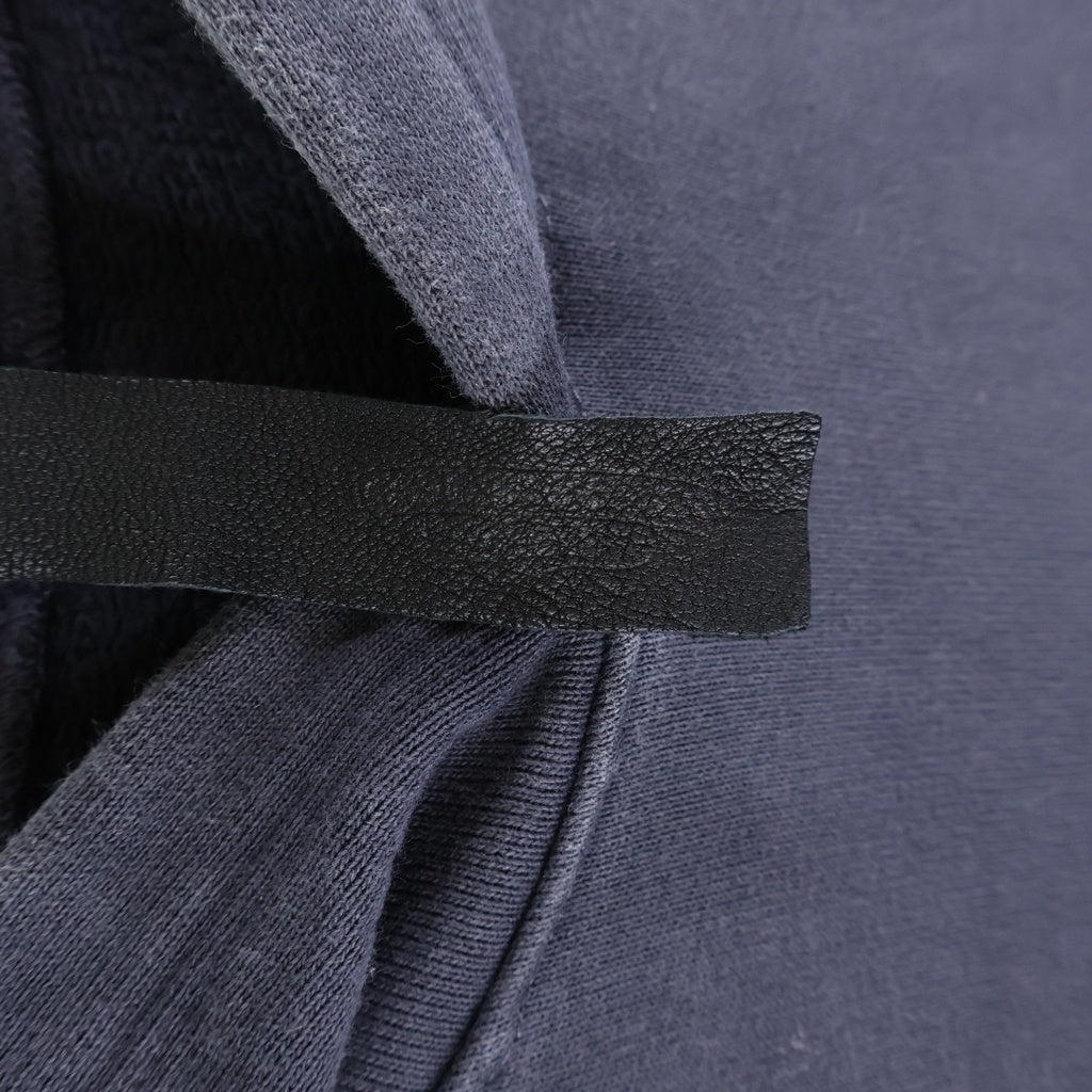 CHROME HEARTS(クロムハーツ) GRP Y NOT PAPER JAM Raglan Pullover Hoodie クロスレザーパッチ ワイノットラグランプルオーバーフーディ プルオーバースウェット パーカー ネイビー/レッド