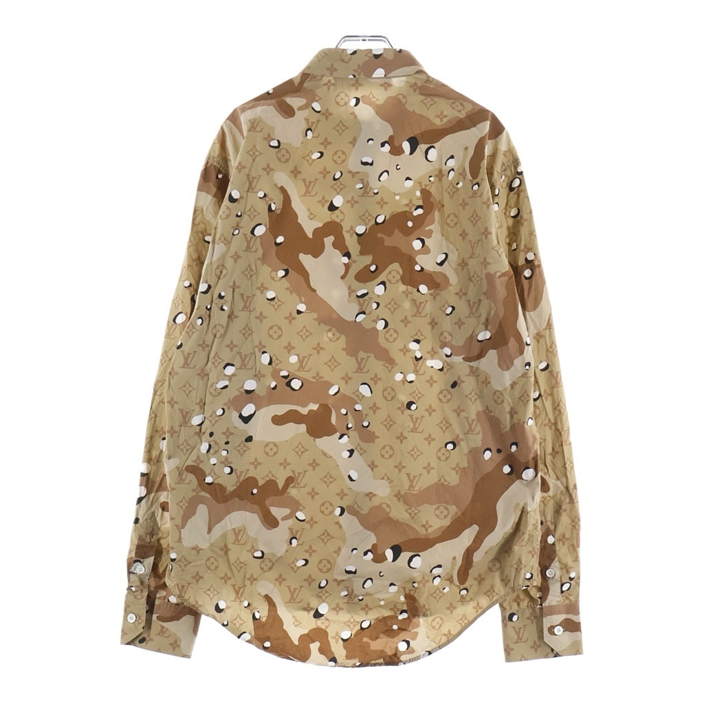 LOUIS VUITTON(ルイヴィトン) 20SS カモDNAオセアンモノグラム長袖シャツ ブラウン RM201M TKJ HIS07W
