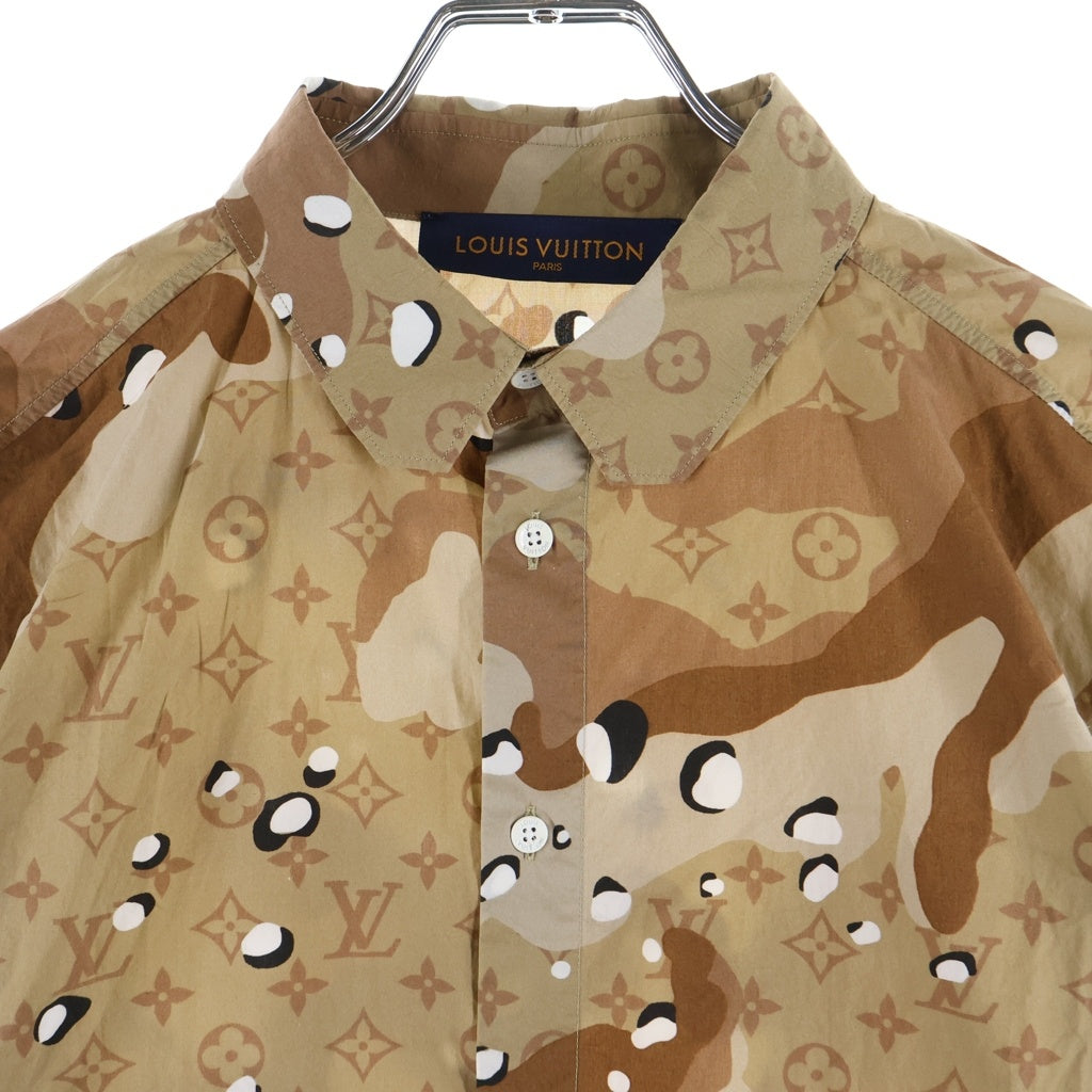 LOUIS VUITTON(ルイヴィトン) 20SS カモDNAオセアンモノグラム長袖シャツ ブラウン RM201M TKJ HIS07W