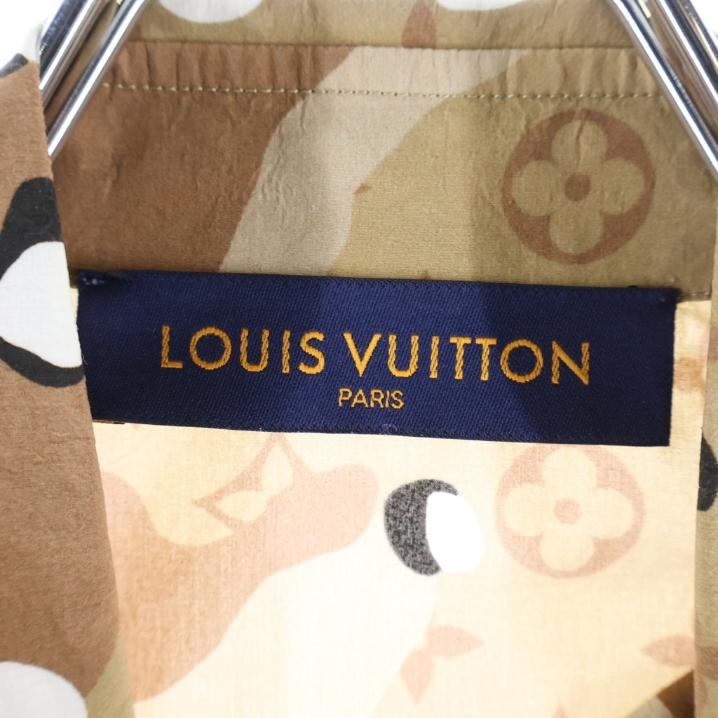 LOUIS VUITTON(ルイヴィトン) 20SS カモDNAオセアンモノグラム長袖シャツ ブラウン RM201M TKJ HIS07W