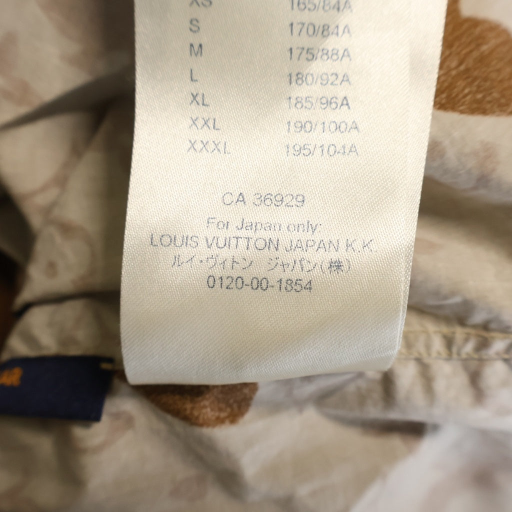 LOUIS VUITTON(ルイヴィトン) 20SS カモDNAオセアンモノグラム長袖シャツ ブラウン RM201M TKJ HIS07W