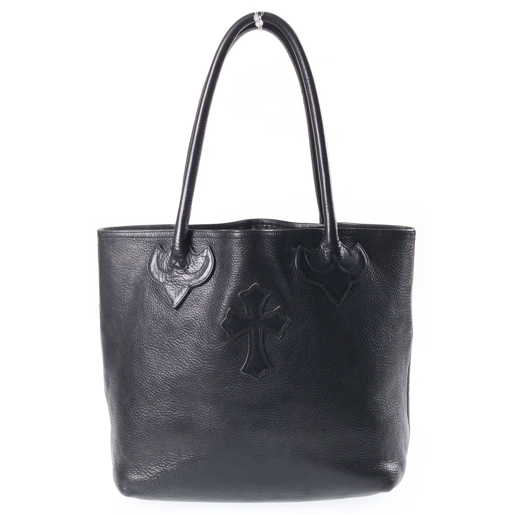 CHROME HEARTS(クロムハーツ) TOTE FS トート クロスパッチ レザートートバッグ ブラック