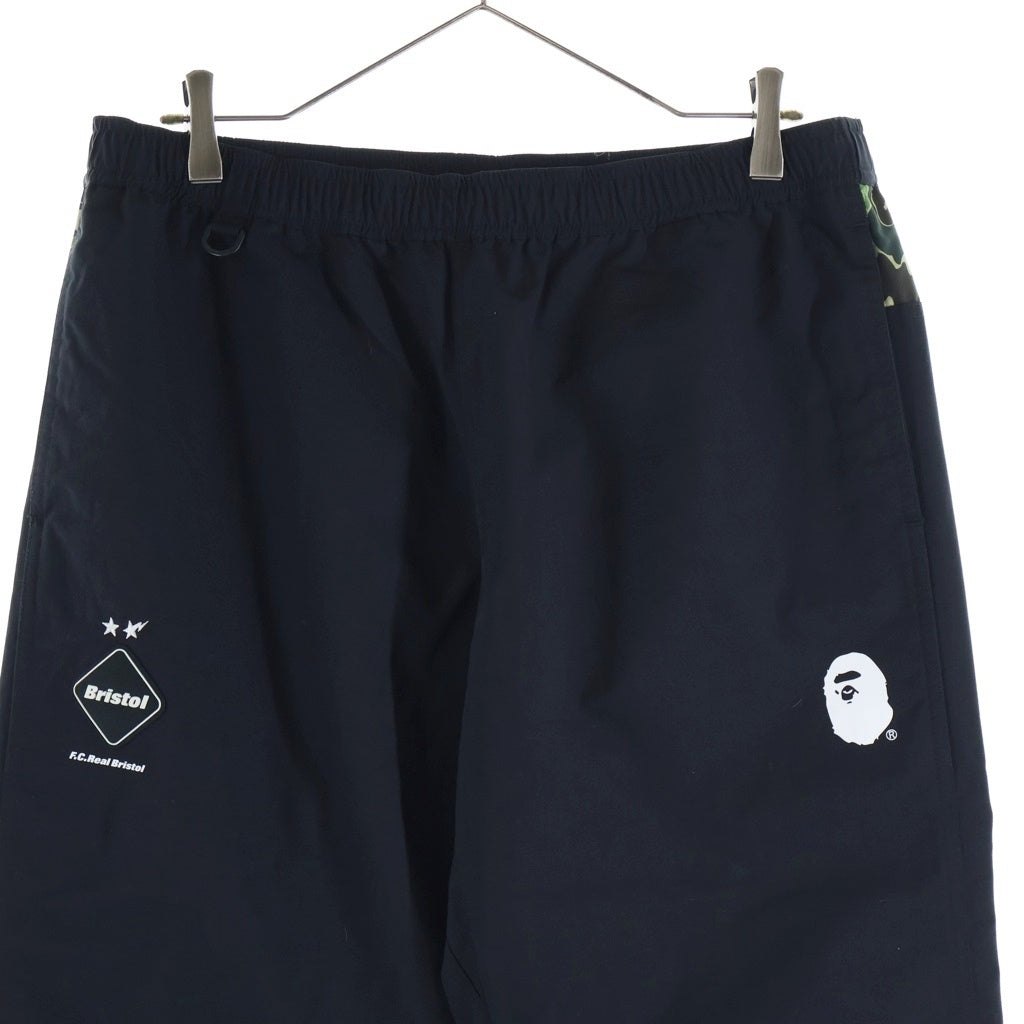 F.C.R.B./F.C.Real Bristol/FCRB(エフシーアールビー/エフシーレアルブリストル) 19SS ×A BATHING APE PRACTICE PANTS ナイロンパンツ ブラック FCRB-190105