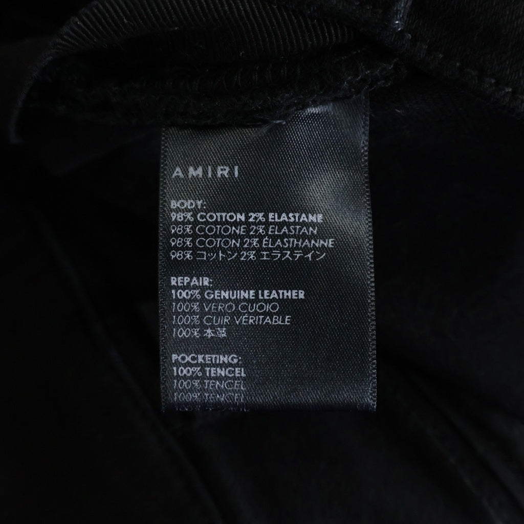 AMIRI(アミリ) バイカー初期蛇腹デニム スキニーパンツ ブラック