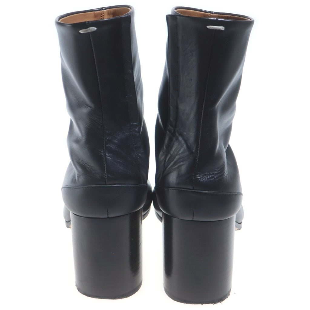 Maison Margiela(メゾンマルジェラ) VERO CUOIO レザー 足袋ブーツ ヒールブーツ ブラック レディース