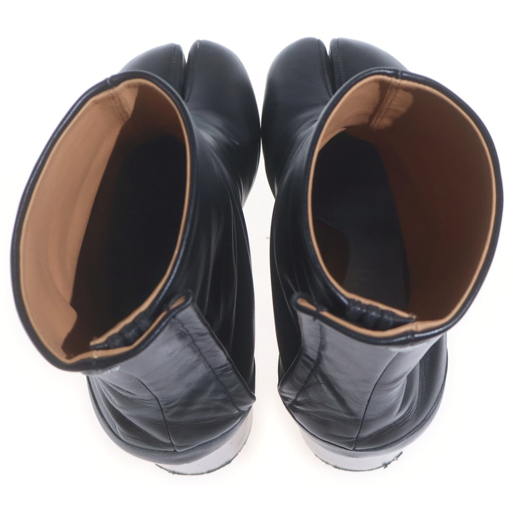 Maison Margiela(メゾンマルジェラ) VERO CUOIO レザー 足袋ブーツ ヒールブーツ ブラック レディース