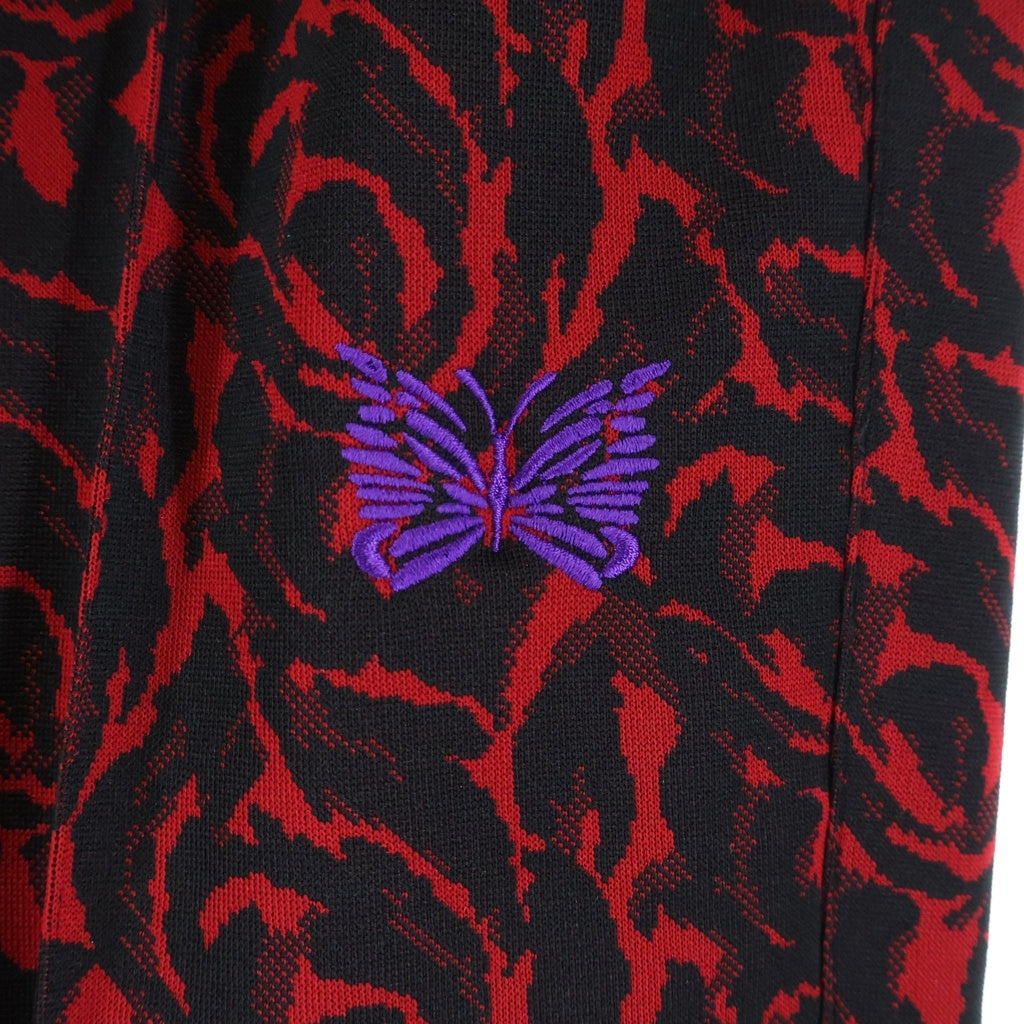 Needles(ニードルス) ×BARACUTA 23SS BRPAN0028 W.U. Pant ジャガードトラックパンツ レッド