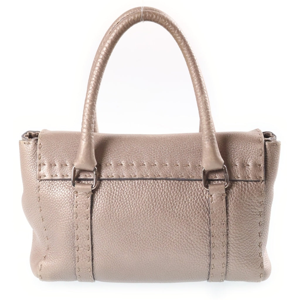 FENDI(フェンディ) セレリア ミニリンダ レザー ハンドバッグ ベージュ 8BR486 レディース