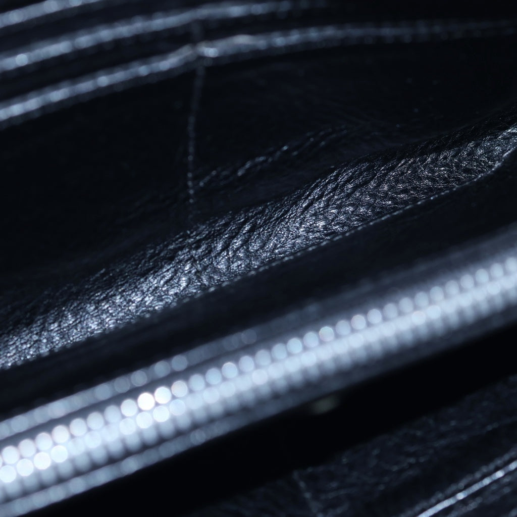 CHROME HEARTS(クロムハーツ) REC ZIP フィリグリークロス ラウンドファスナー 長財布 ウオレット ブラック