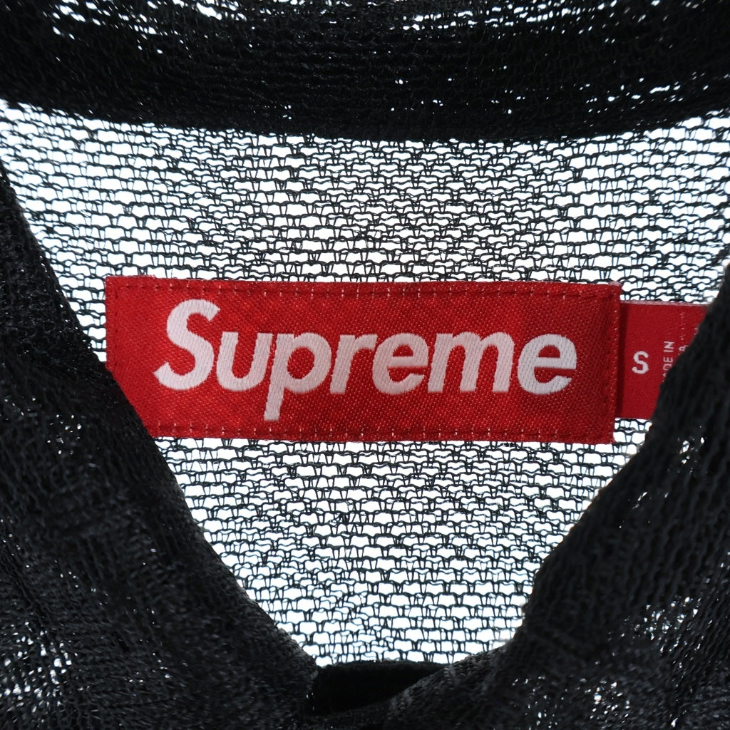 SUPREME(シュプリーム) 25SS LAST SUPPER LACE SS SHIRT 半袖シャツ 柄網メッシュ ブラック レディース