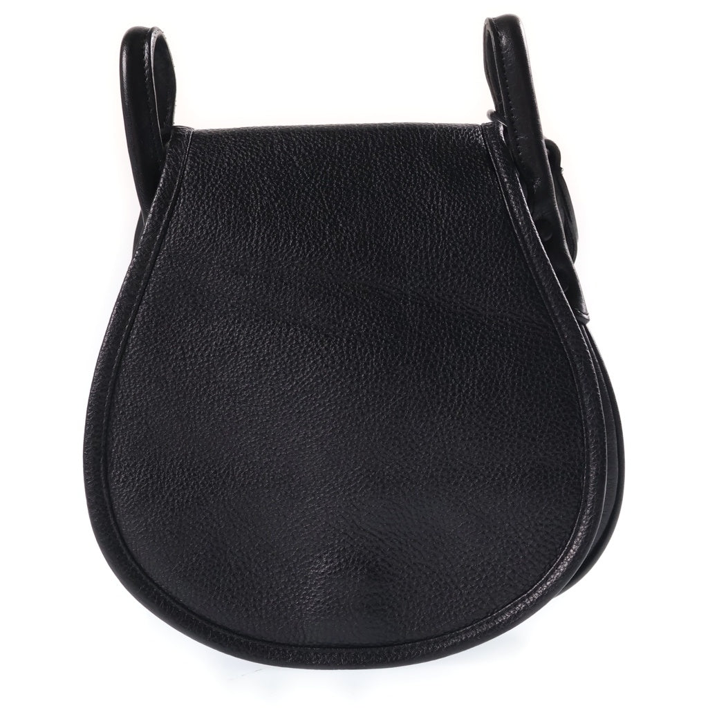Yohji Yamamoto POUR HOMME(ヨウジヤマモト プールオム) 20SS ショルダーバッグ レザー HN-107-771 ブラック