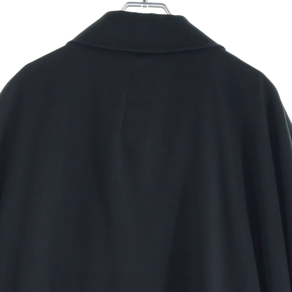 Yohji Yamamoto POUR HOMME(ヨウジヤマモト プールオム) アシンメトリー ダブルブレスト ロングコート ブラック
