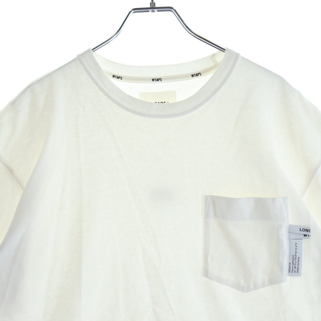 WTAPS(ダブルタップス) 25SS INSECT SS COTTON フロントポケット コットン 半袖Tシャツカットソー ホワイト 251ATDT-CSM15