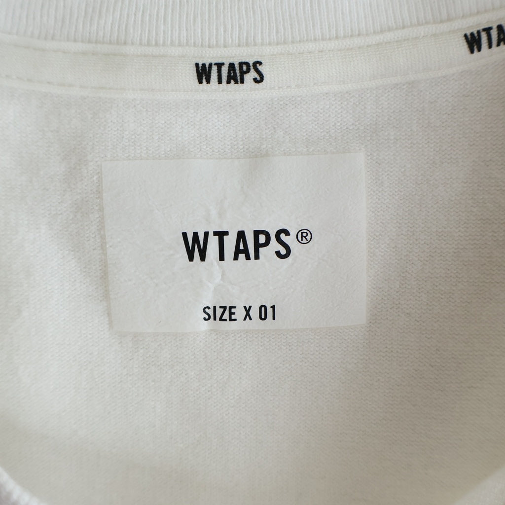 WTAPS(ダブルタップス) 25SS INSECT SS COTTON フロントポケット コットン 半袖Tシャツカットソー ホワイト 251ATDT-CSM15