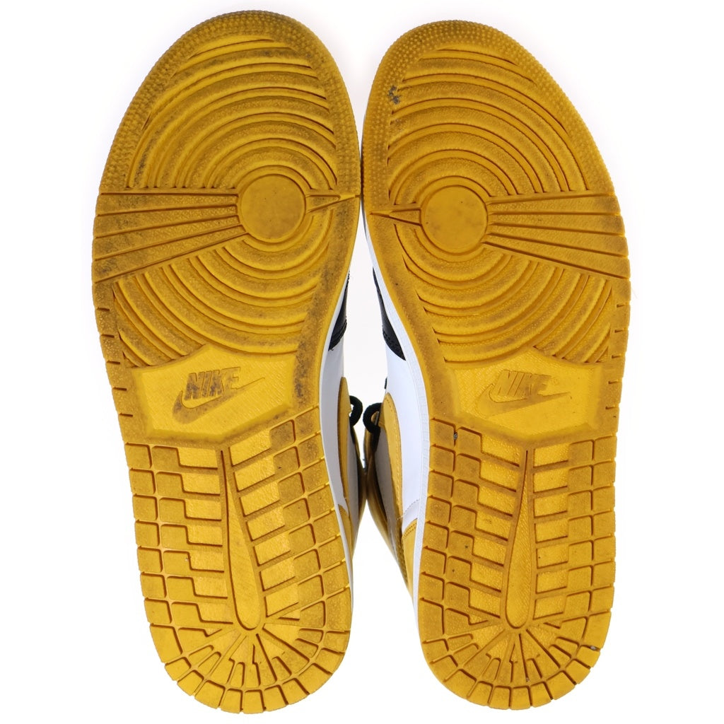 NIKE(ナイキ) AIR JORDAN RETRO HIGH OG YELLOW OCHRE エアジョーダン 1 オークル ハイカットスニーカー555088-109 US9.5/27.5cm ホワイト/イエロー 555088-109