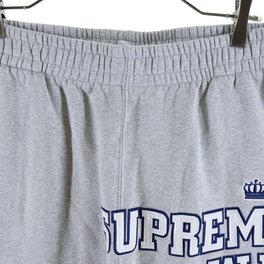 SUPREME(シュプリーム) 25AW League Champs Sweatpant ロゴ刺繍 スウェットパンツ グレー