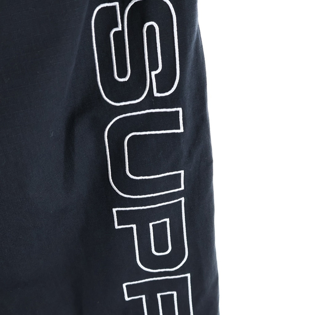 SUPREME(シュプリーム) 24AW Spellout Embroidered Track Pant Black スペルアウト エムブロイダァトラックパンツ ブラック