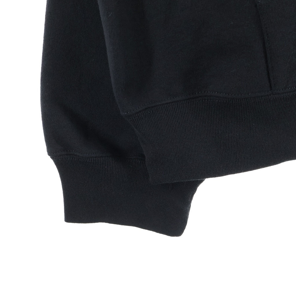 SUPREME(シュプリーム) 25AW Collegiate Applique Zip Up Hooded Sweatshirt ロゴ刺繍 ジップアップパーカー フーディー ブラック