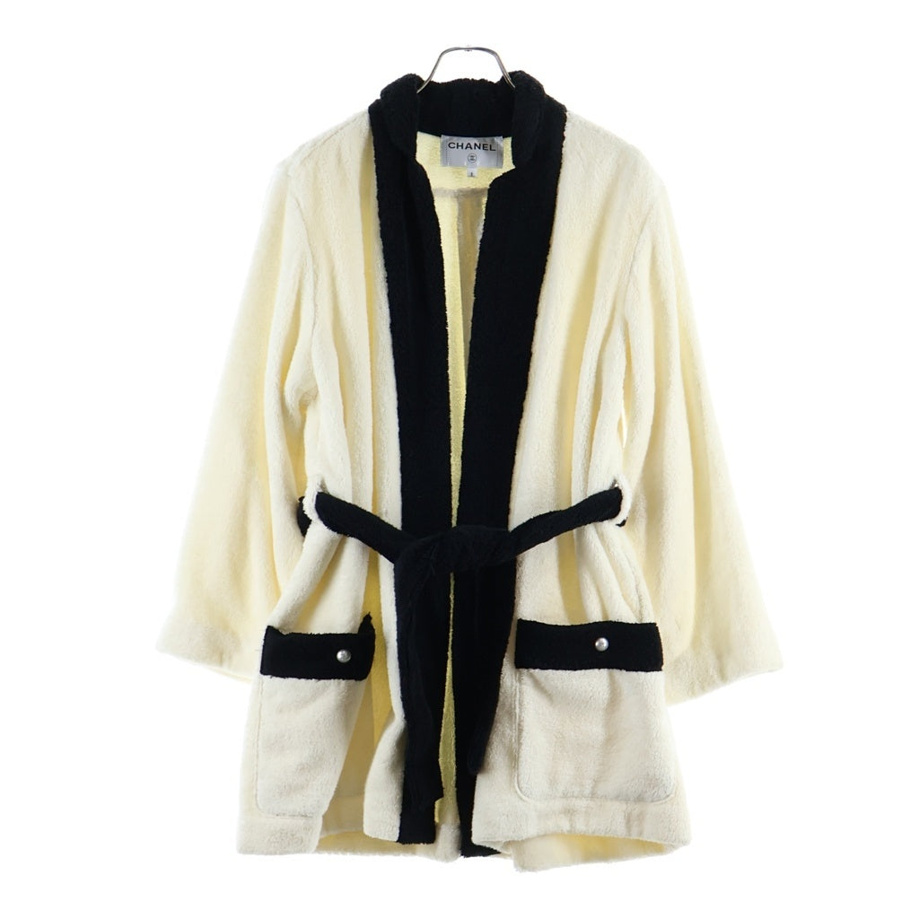 CHANEL(シャネル) ココマークボタン テリークロス ベルトループ オープンジャケット ホワイトP70291V42943 レディース